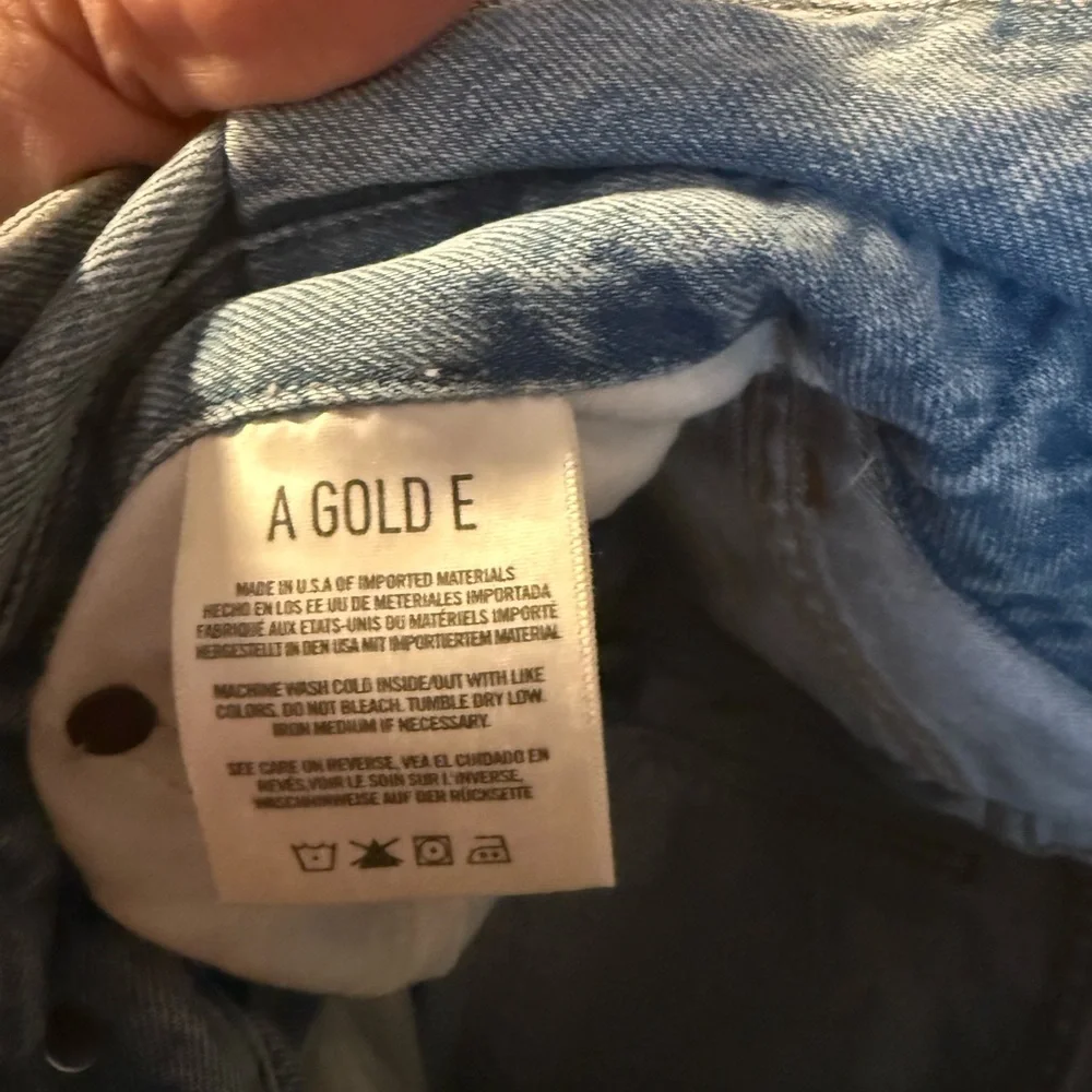 Agolde Lettuce waistband Light Blue Jeans - Picture 4 of 5